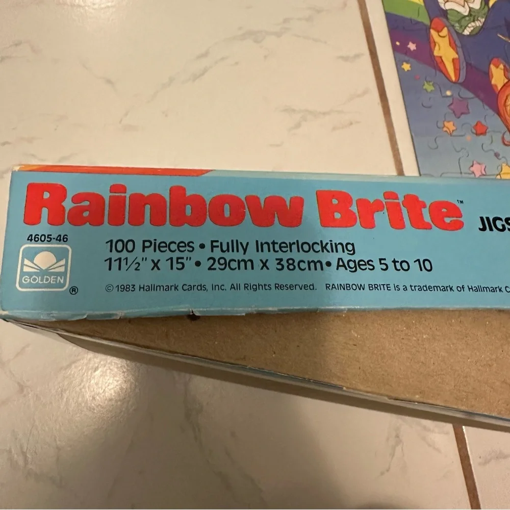 Vintage 1983 Rainbow Brite Colorful 100 piece Jigsaw Puzzle by Hallmark VGUVC